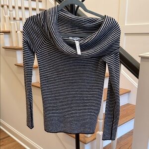 Madewell Black and White Striped Turtleneck Sweater
New With Tags